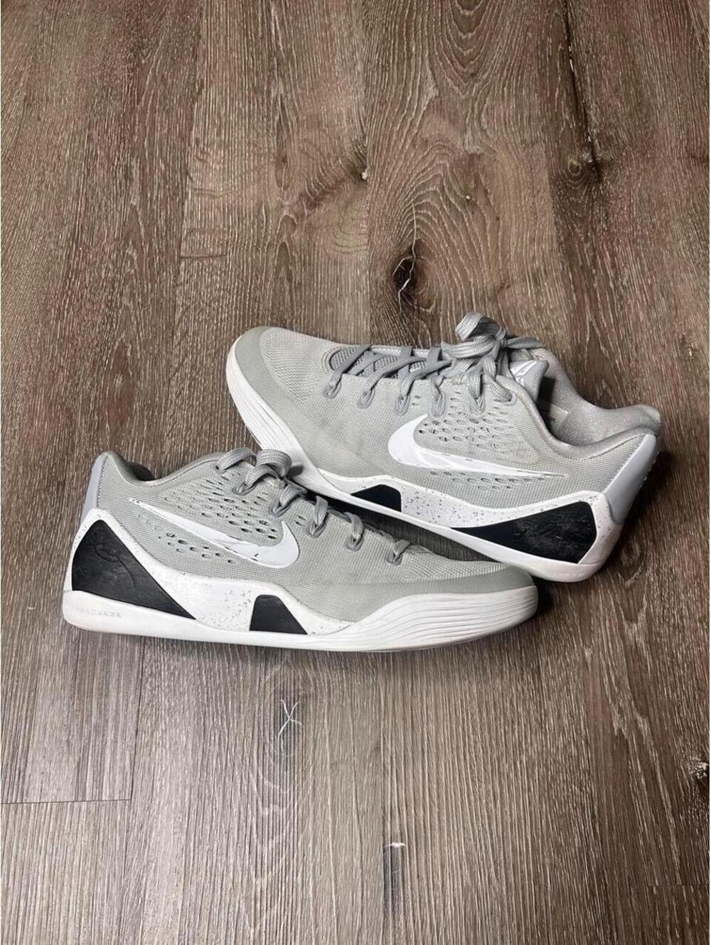 Nike Kobe 9 EM Wolf Grey Protro Size 9 grey basketball shoes